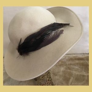 Classic feathered hat